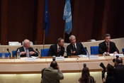 Ban Ki-moon at the 60th anniversary of the European Convention of Human Rights at the Council of Europe in Strasbourg