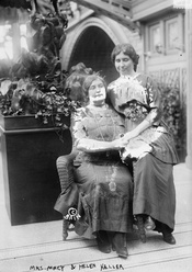 Helen Keller with Anne Sullivan