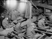 English: Breaker boys sort coal in at an anthracite coal breaker near South Pittston, Pennsylvania, in 1911. Photograph by Lewis Hine for the National Child Labor Committee.