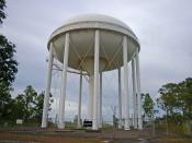 Darwin Airport Water Tower owned by Power and Water Corporation.