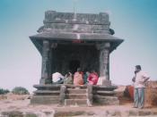English: Mandapam on top of Kudachadri Hills. It is believed that Goddess appeared before Sri Adi Sankara here.