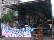 Freyklang live in Concert during a Demonstration for Mumia Abu-Jamal
