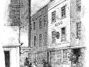 English: Cock Lane as seen in MEMOIRS OF EXTRAORDINARY POPULAR DELUSIONS AND THE Madness of Crowds, 1852