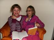 Laura and Kelsey reading