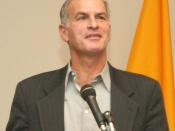 Norman Finkelstein giving a talk at Suffolk University in Massachusetts