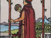 Two of Wands from the Rider-Waite Tarot deck