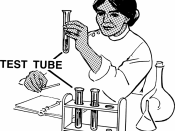 Line art representation of a Test tube