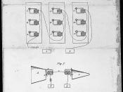 Alexander Graham Bell's telephone patent US 174465 drawing, March 7, 1876.