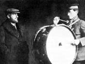Photograph of Louis Calvert and Harley Granville-Barker in the original production of Major Barbara (1905)
