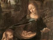 Leonardo da Vinci - Virgin of the Rocks (detail) - WGA12695