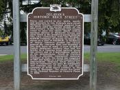 Delavan’s Historic Brick Street Historical Marker