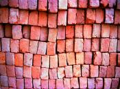 India on the road, bricks, revisiting the caste system, New Delhi, 2001