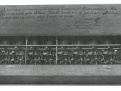View through back of calculator above showing wheels.