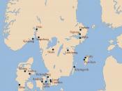 A map of all Viking towns in Scandinavia.