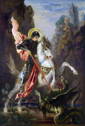 Saint George by Gustave Moreau. Español: San Jorge por Gustave Moreau. Galego: San Xurxo por Gustave Moreau.