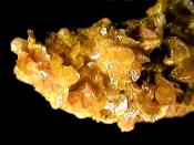 Sample of arsenic trisulfide as orpiment mineral