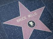 Bruce Willis' star on the Hollywood Walk of Fame.