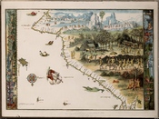 An example of the Dieppe maps showing Sumatra. Nicholas Vallard, 1547.