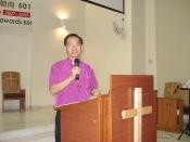 The Bishop of Anglican Diocese of West Malaysia, Ng Moon Hing, giving a speech during the Graduation Ceremony of the Anglican School of Discipleship (ASOD) 2007