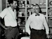 Robie Macauley and John Crowe Ransom at Kenyon, 1959
