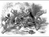Massacre of the Pequot tribe which resulted in some being enslaved.