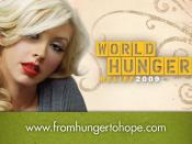 English: Christina Aguilera Helps the Cause to End World Hunger