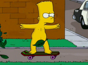 Bart's nude scene in The Simpsons Movie.