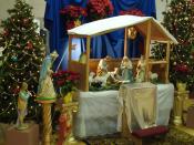 Nativity scene at Sacred Heart Catholic Church, in the historic Barelas neighborhood, Albuquerque, NM, Jan 2008.