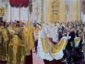 English: Laurits Tuxen (1853-1927). Wedding of Nicholas II and Alix of Hesse (1895).