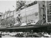 Coles' Olympic Games decorations, December, 1956. Bourke Street, Melbourne.