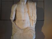 English: Colossal seated Zeus from Gaza, Roman period. Statue of Zeus, Istanbul Archaeology Museum, last room of the ground floor. The king of the gods, ruler of Mount Olympus, and god of the sky and thunder in Greek mythology.