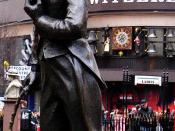 Statue of Charlie Chaplin in Leicester Square, London
