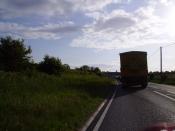 English: Traffic jam at on the A303 in Chicklade A notorious place for traffic jams in the summer.