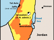 The 1947 UN Partition Plan offered to both sides of the conflict before the 1948 war. The Jews accepted the plan while the Arabs rejected it.