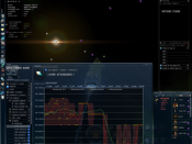 A user browsing the market for items in EVE Online