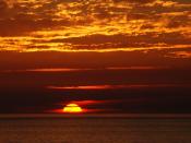 English: Sunset at Porto Covo, west coast of Portugal