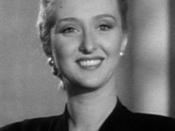 Cropped screenshot of Celeste Holm from the trailer for the film Gentleman's Agreement.