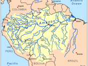 This is a map of the Amazon River drainage basin.