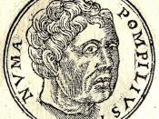 English: Numa-pompilius was the second king of Rome, succeeding Romulus.
