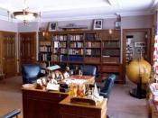 English: Truman's working office at the Harry S. Truman Presidential Library and Museum.