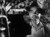 Trailer for the 1940 black and white film The Grapes of Wrath. John Qualen as Muley Graves, neighbor in Oklahoma.