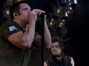 Trent Reznor and Robin Finck, Nine Inch Nails, Santa Barbara, California May 21st, 2009 (image shot by Fiona Bowie (gebgdc)