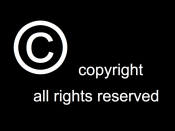 English: Copyright logo, all rights reserved