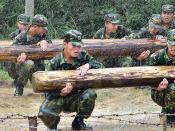 People's Liberation Army recruits training.