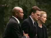 David's partner, Keith, and mother, Ruth, walk David to Nate's grave in the Season 5 episode 