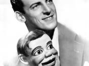 Ventriloquist Paul Winchell with Jerry Mahoney publicity photo.