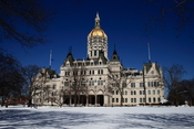 The Connecticut State Capitol, in downtown Hartford