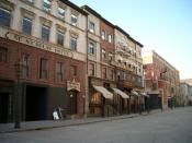 Set of Gangs of New York built at Cinecittà Studios in Rome, Italy
