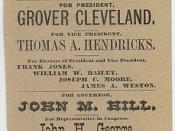 Democratic Ticket: Cleveland & Hendricks