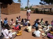 English: Community Based Childcare Centers care for AIDS orphans in Malawi, this one is supported by Feed The Children